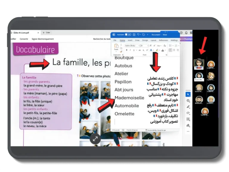 کلاس آنلاین آموزش زبان فرانسه از سطح مبتدی تا پیشرفته